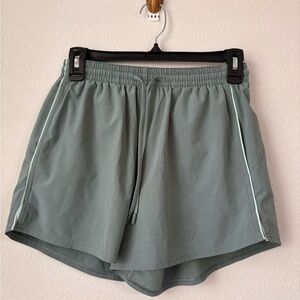 lululemon athletica Sage Green Athletic Shorts with Drawstring